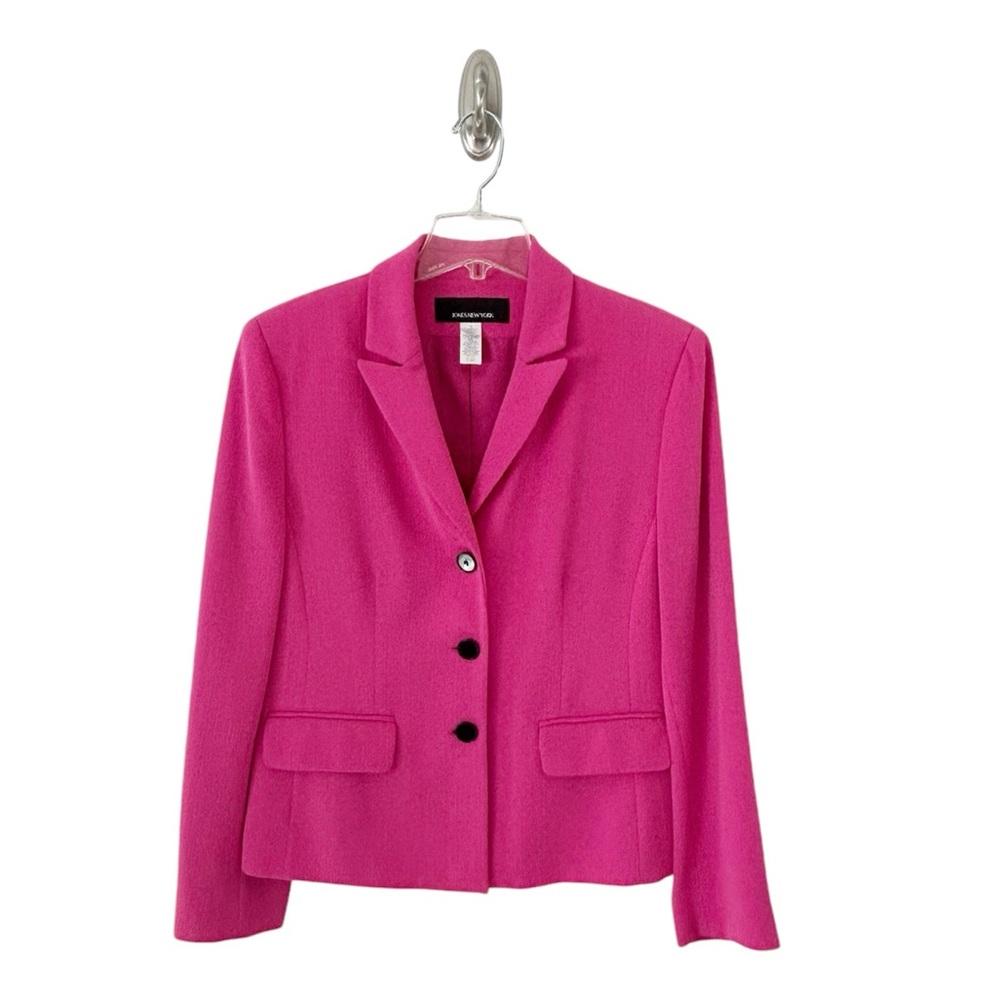 Jones New York Women’s Pink Notched Collar Blazer Size 10